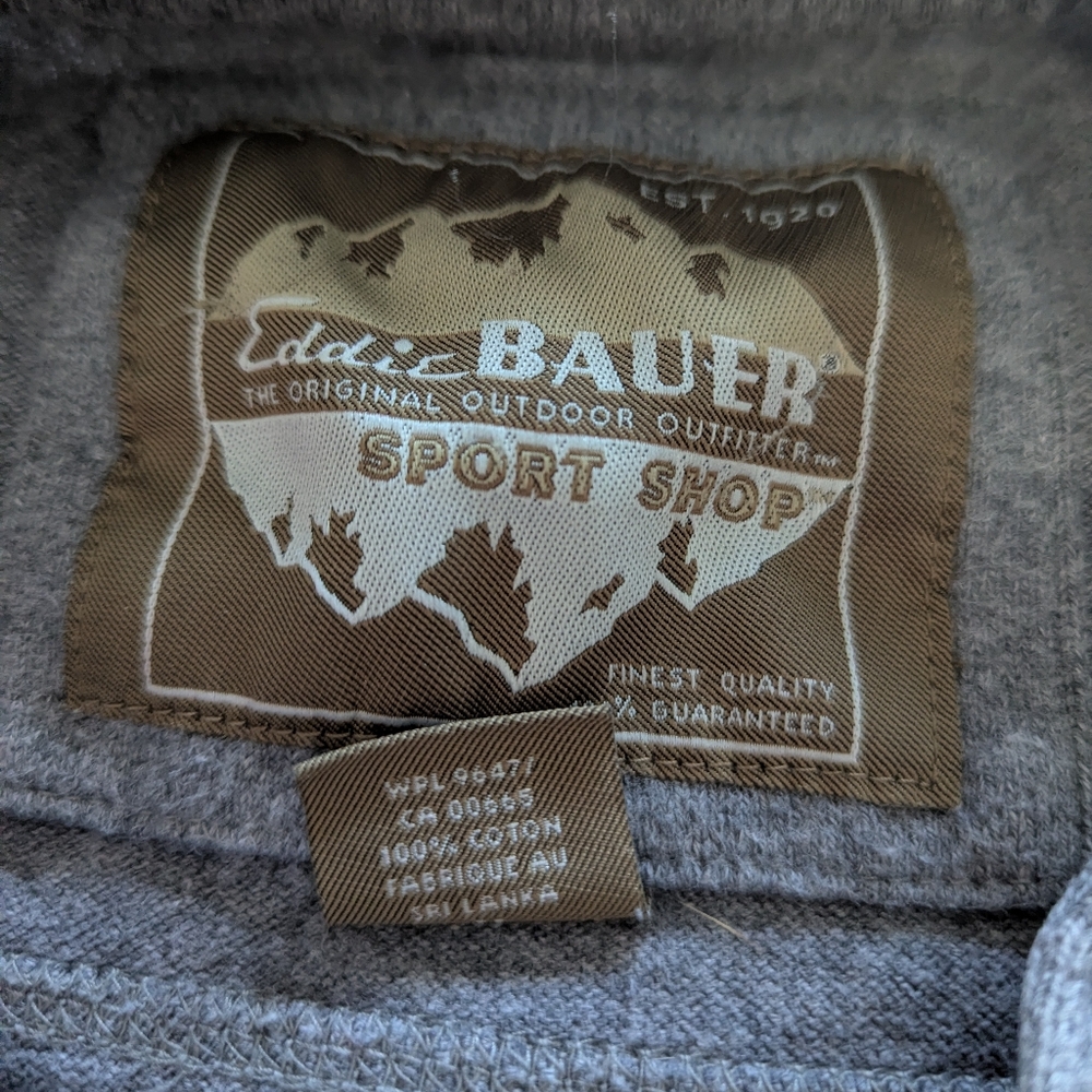 Eddie Bauer Men's Long Sleeve Gray Shirt - Picture 3 of 4